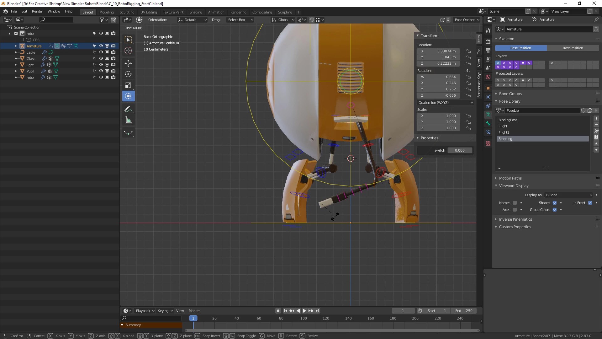 Creative Shrimp Hard Surface Rigging In Blender 2020 ENG RUS