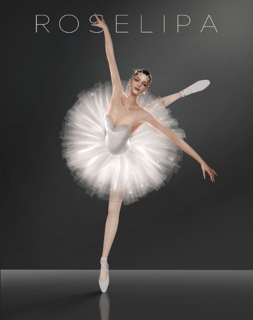 Позы балет BALLET POSE от ROSELIPA для Симс 4