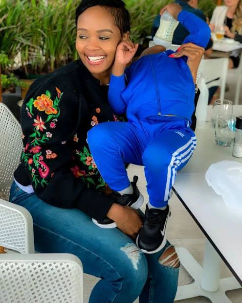 Beautiful Pictures Of Thembi Seete With Her Son Style You 7