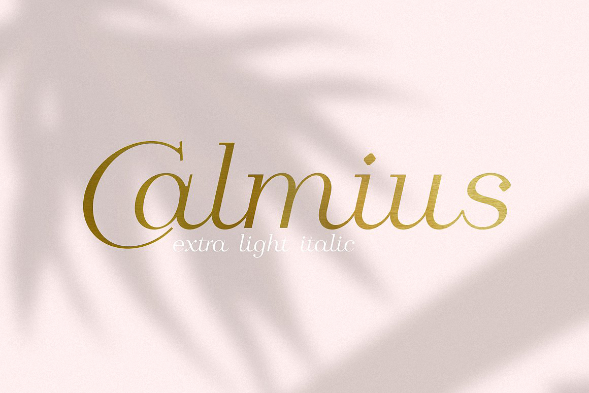 Шрифт Calmius EL Italic