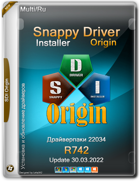 Snappy Driver Installer Origin R742 / Драйверпаки 22.03.4 (x86-x64) (2022) {Multi/Rus}