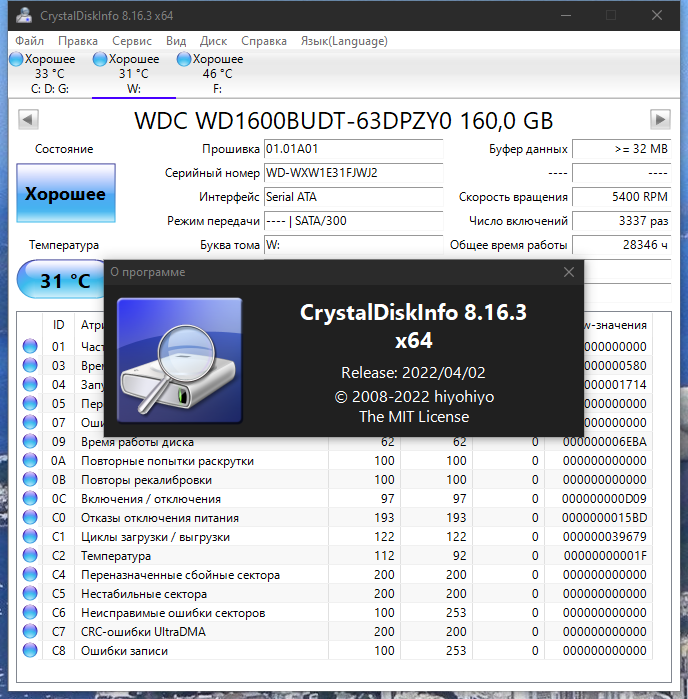 CrystalDiskInfo 8.16.3 RePack (& Portable) by elchupacabra [Multi/Ru]