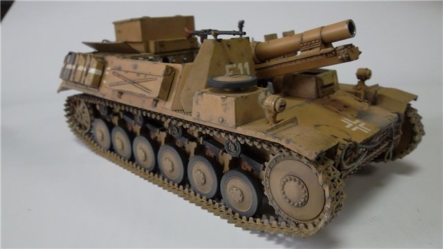 15 cm sIG auf Fahrgestell Pz II или Sturmpanzer II, 1/35, (ARK 35012) 5e1636e284d67fab1d25871f58103a45