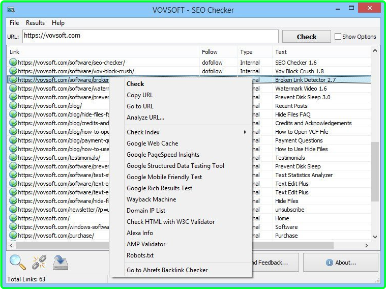 VovSoft SEO Checker 8.0.0 Multilingual 86dfb3f0560f2b6f76623af897319d42