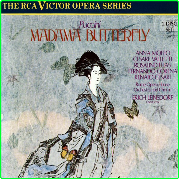 Puccini Madama Butterfly Highlights Rome Opera Orchestra Moffo, Valletti, Leinsdorf 2CD Fb2f3c2ef0e2d5b5212eca4480441a08