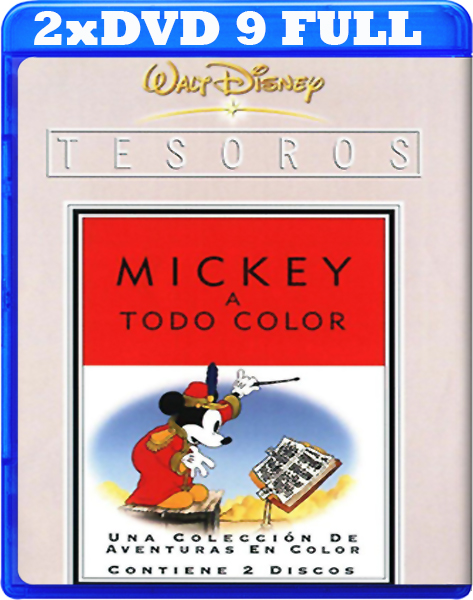 71dfda56d91e0413ccfcfa68558a3ddf - Tesoros Disney - Mickey A Todo Color - Volumen 1 - [2004] - [2XDVD9] - [Castellano - Inglés - Francés - Portugués] - [Animación] - [MEGA]