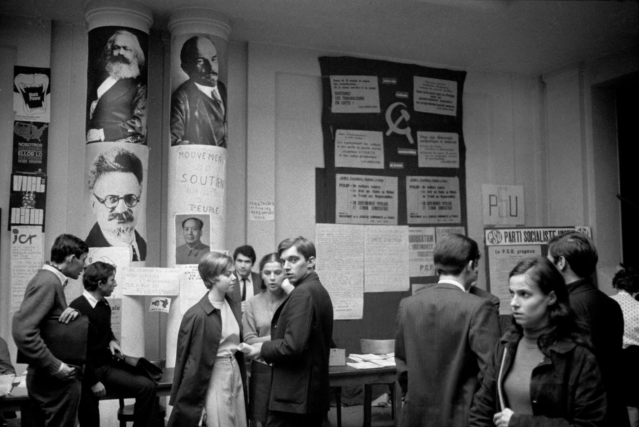Posters at a French university celebrating communist leaders..jpg