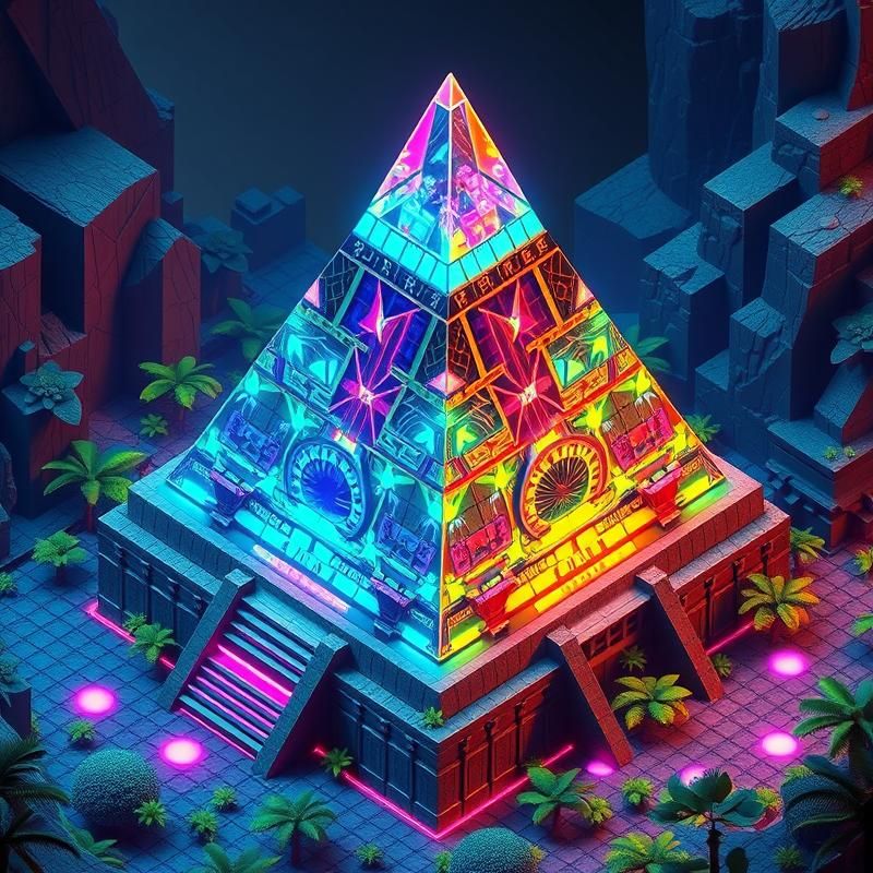 isometric style AI art