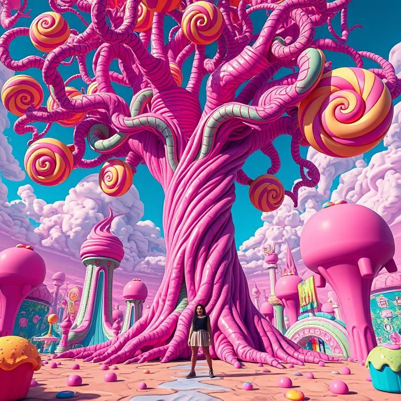 pop surrealism style AI art