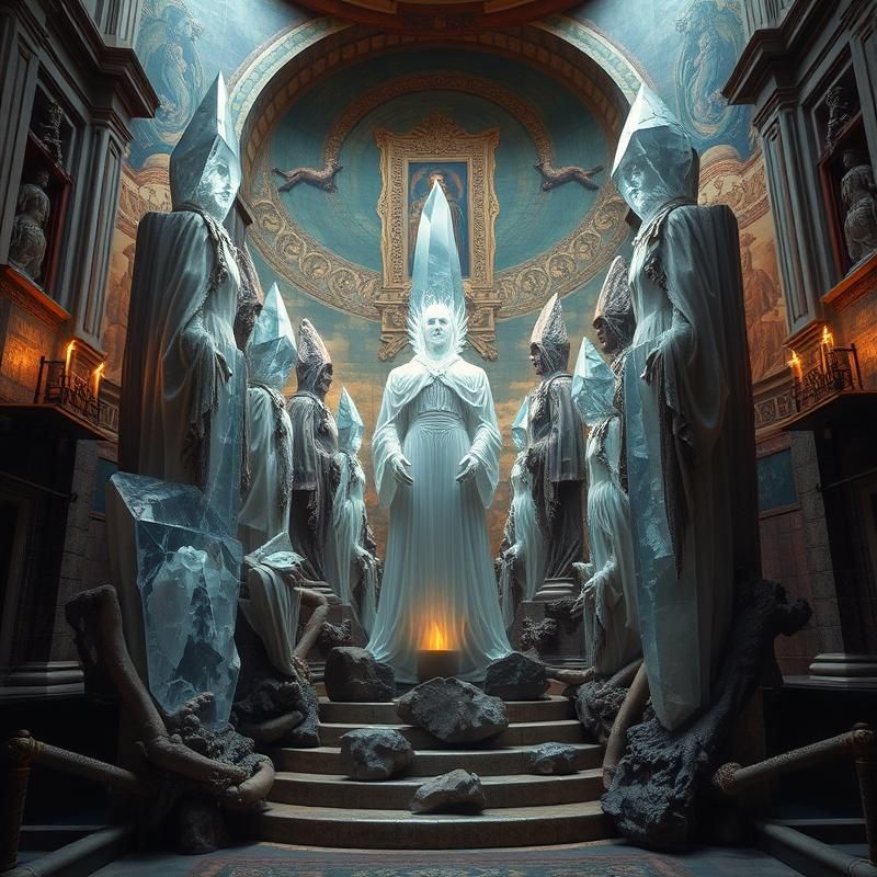 trompe l'oeil style AI art