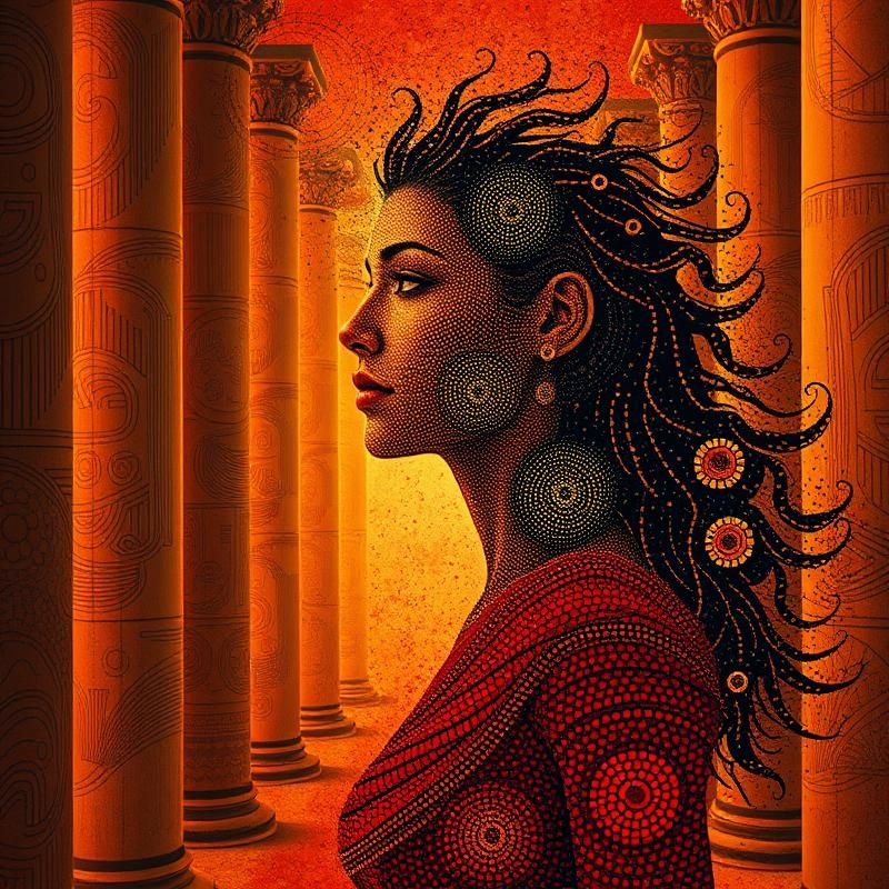 aboriginal art style AI art