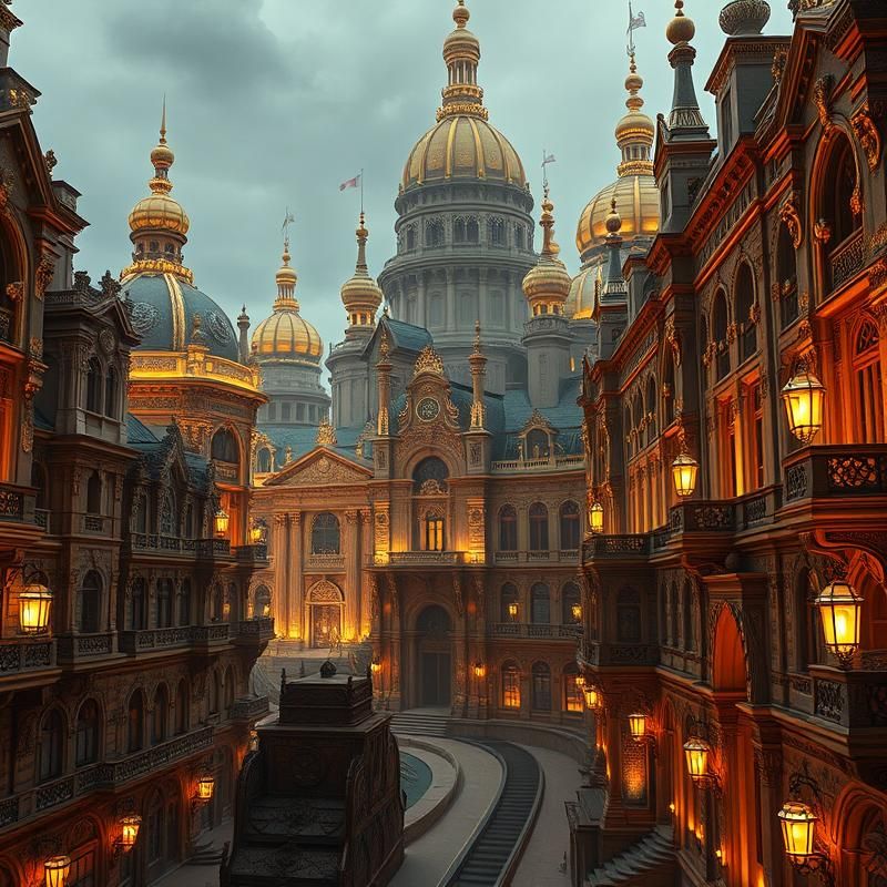 baroque style AI art