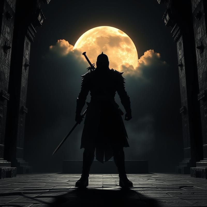 chiaroscuro style AI art