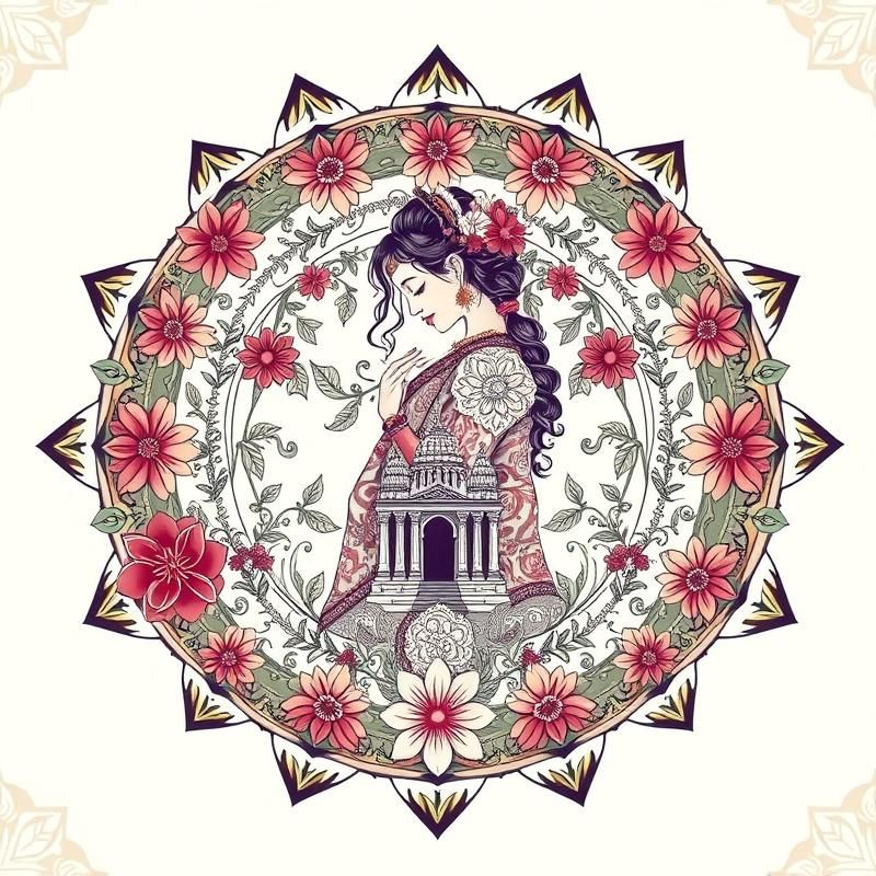 mandala style AI art