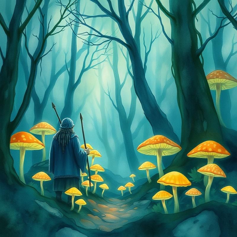 watercolor style AI art
