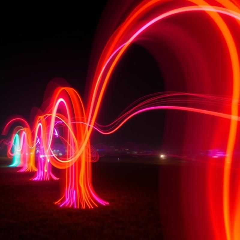 light painting style AI art