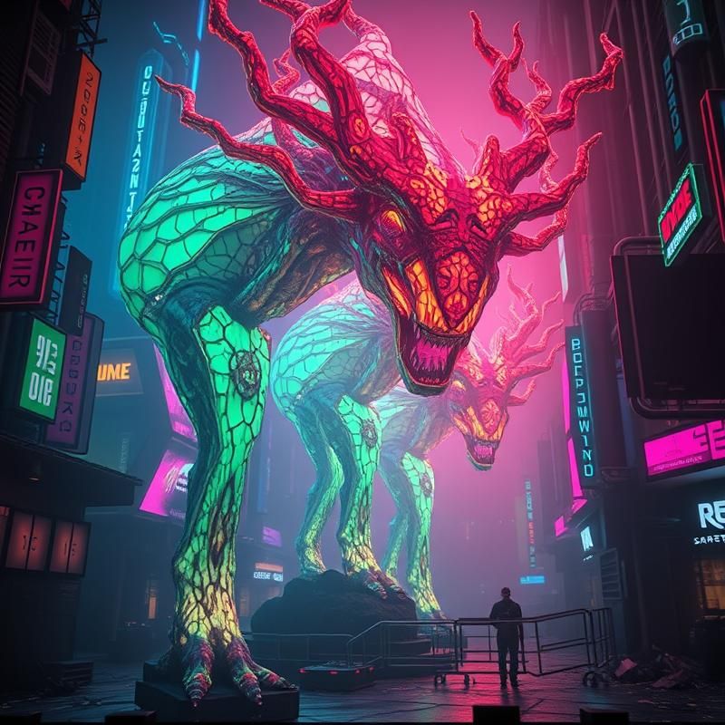 cyberpunk style AI art