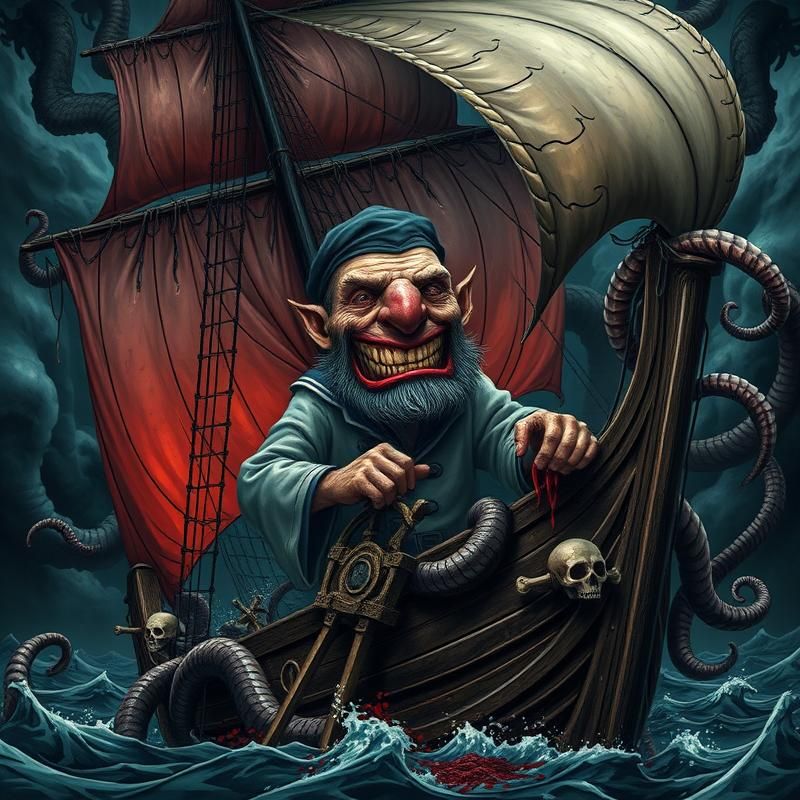 lowbrow art style AI art