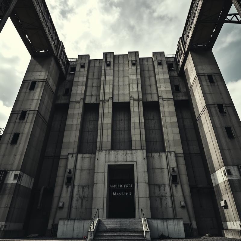 brutalist style AI art