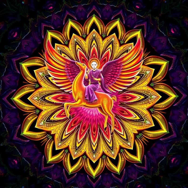 mandala style AI art
