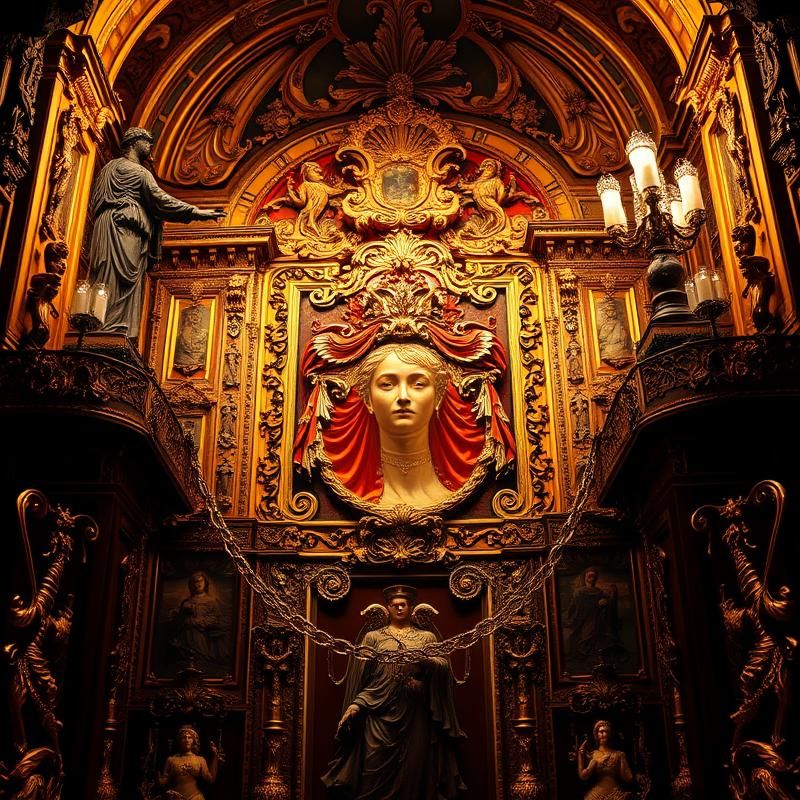 baroque style AI art