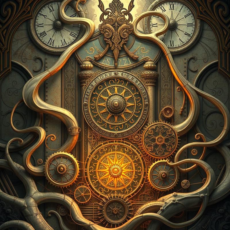 art nouveau style AI art