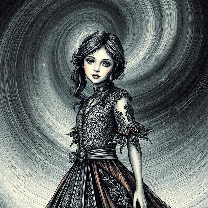 etching style AI art