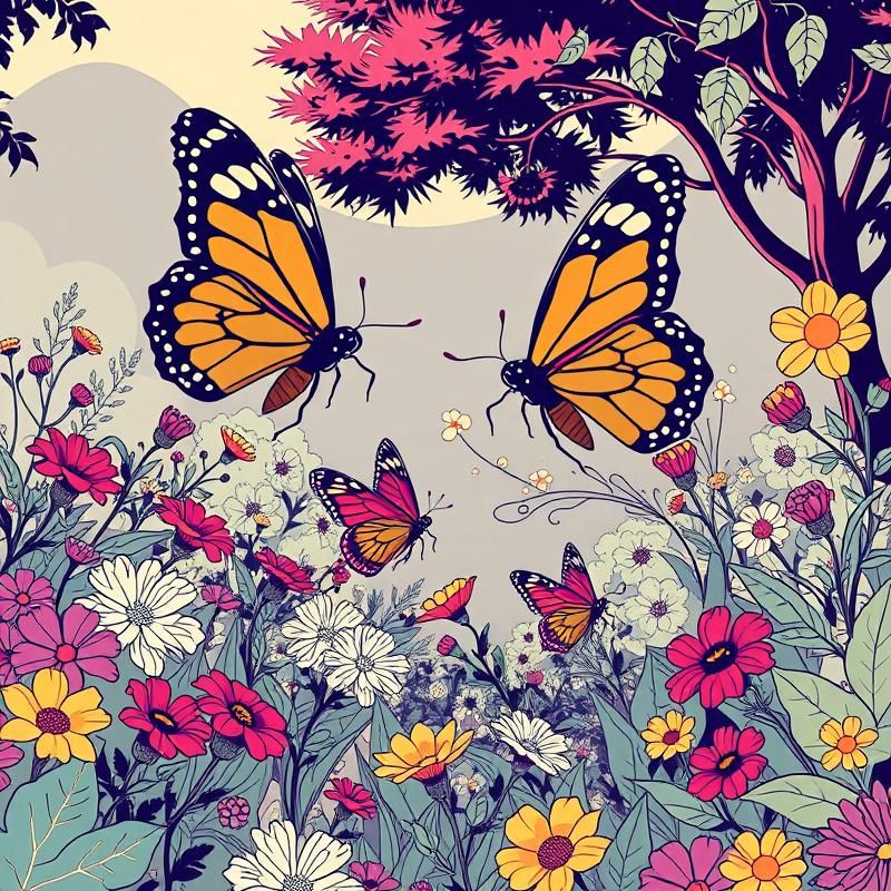 lithograph style AI art