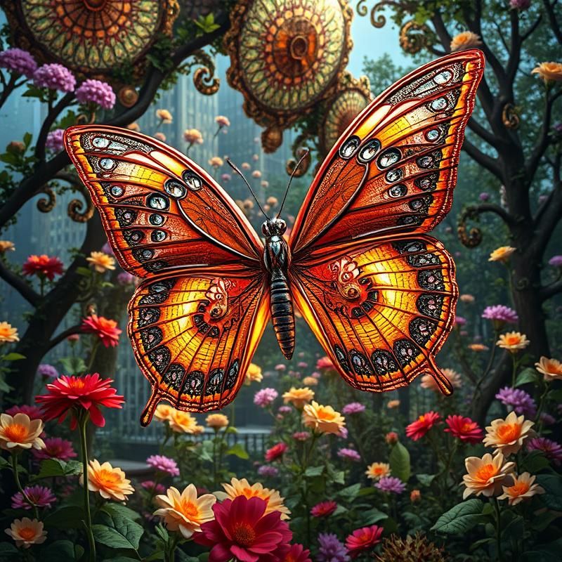 fractal art style AI art