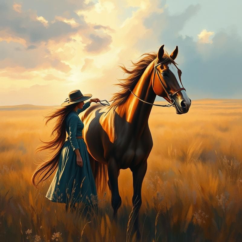 oil painting style AI art