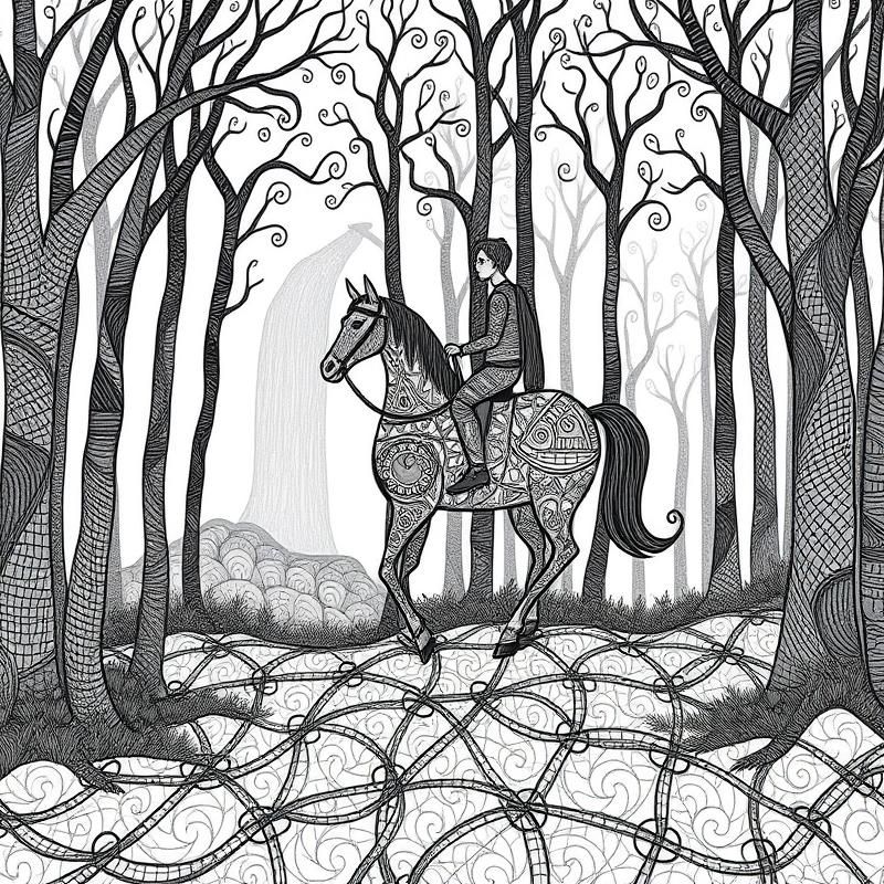 zentangle style AI art