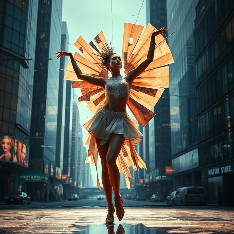post-modernist style AI art