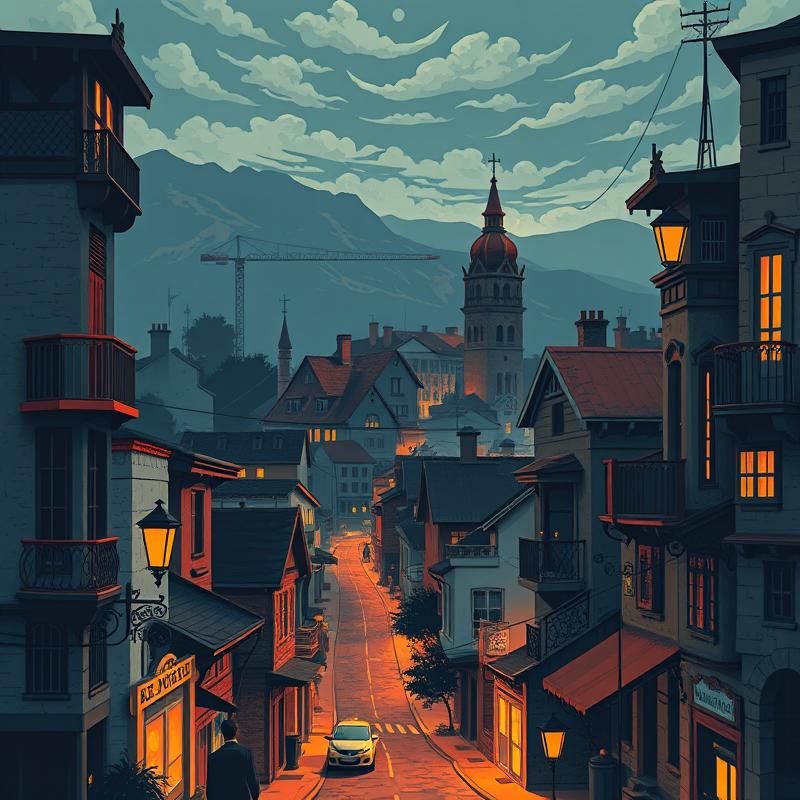 woodcut style AI art