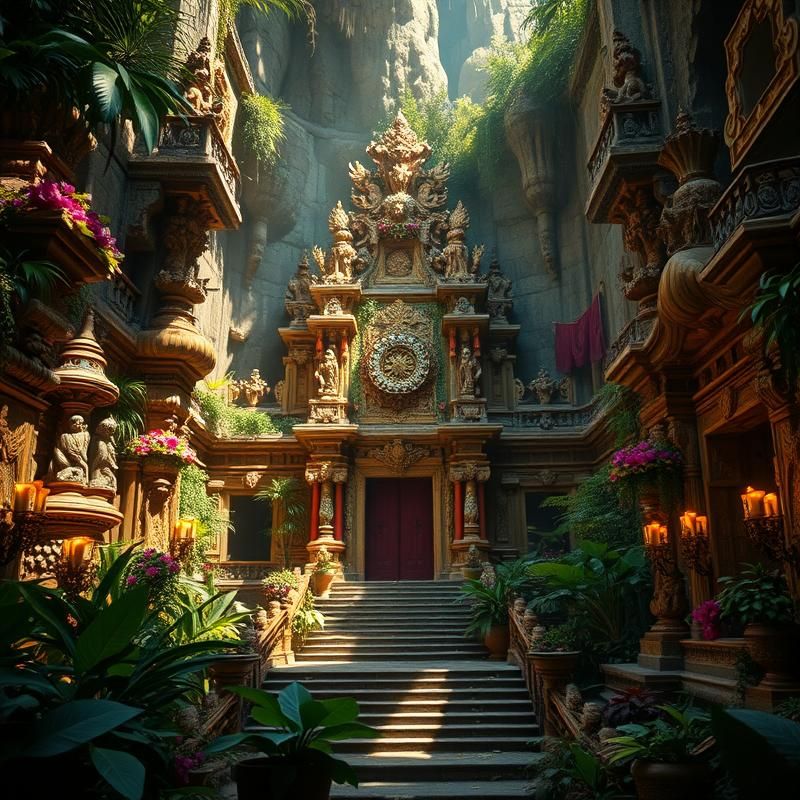 maximalist style AI art