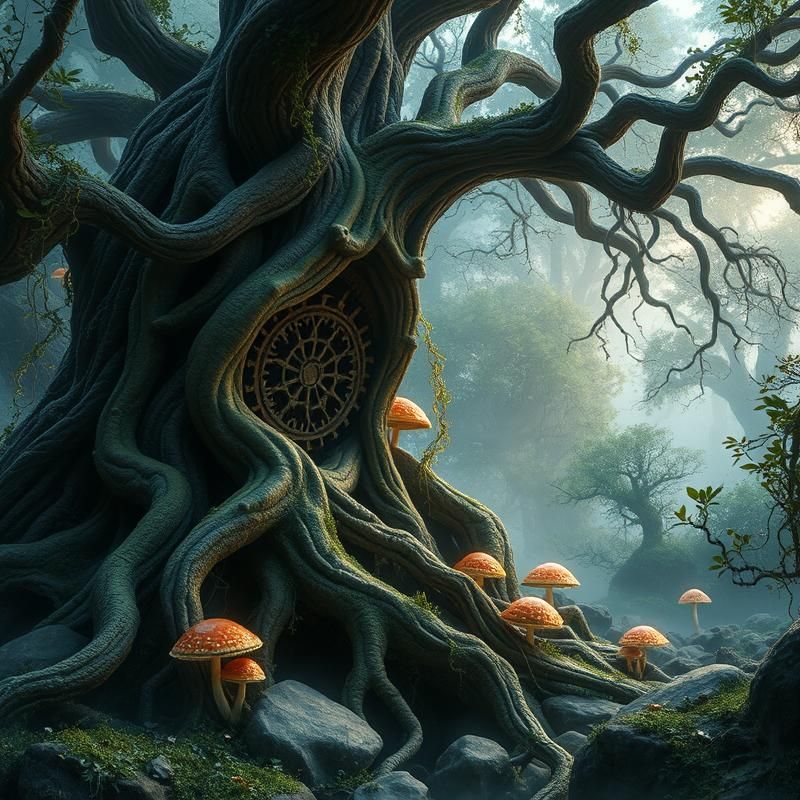 organic style AI art