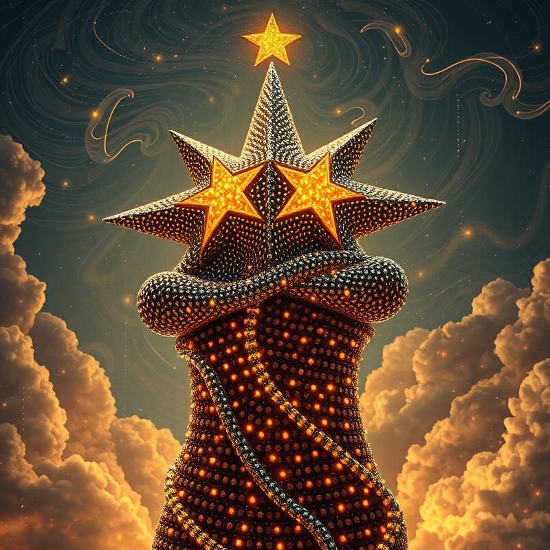 pointillism style AI art