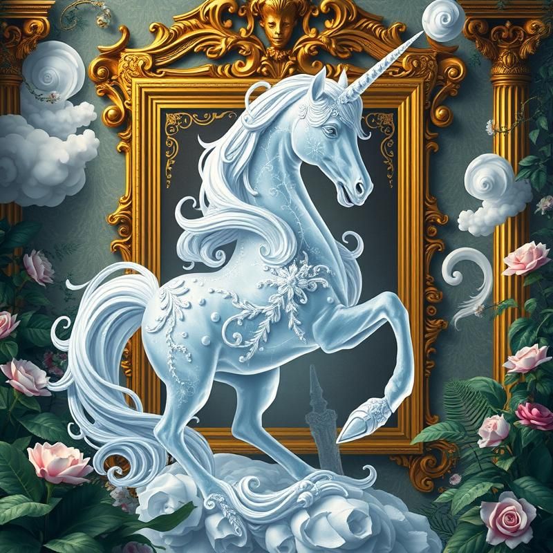 rococo style AI art
