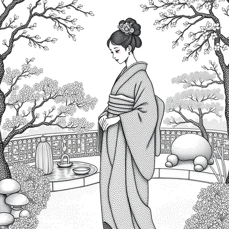 dot work style AI art