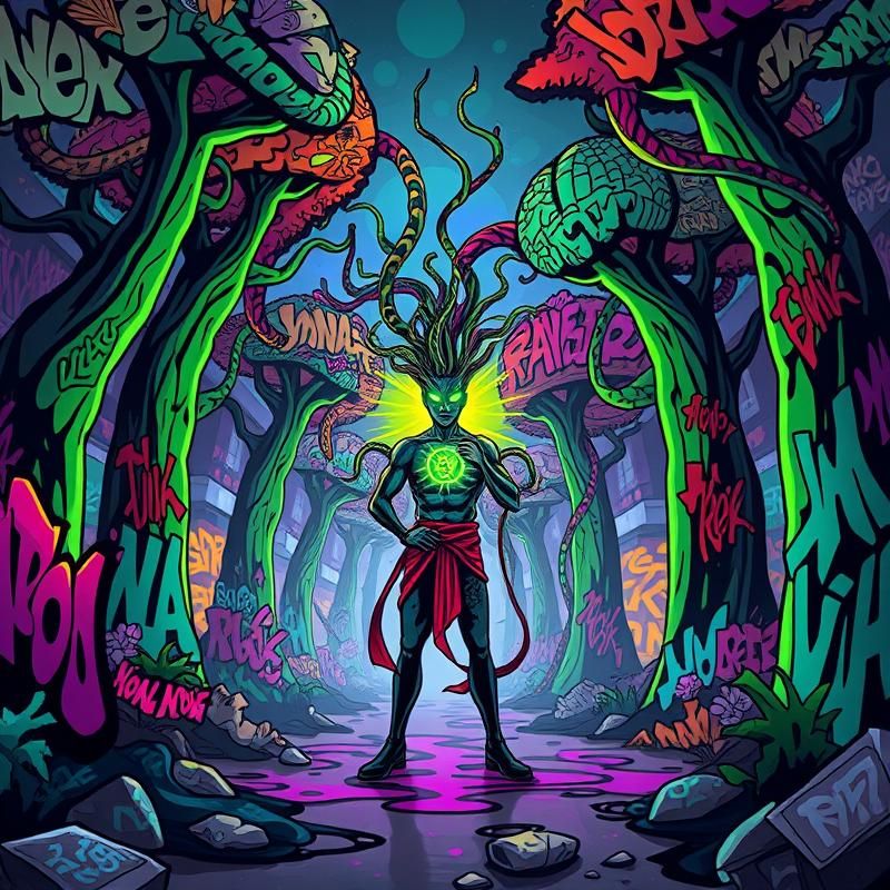 graffiti style AI art