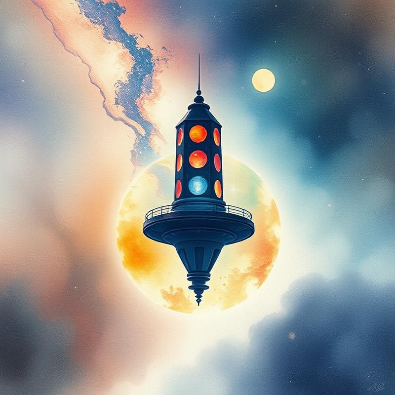 watercolor style AI art