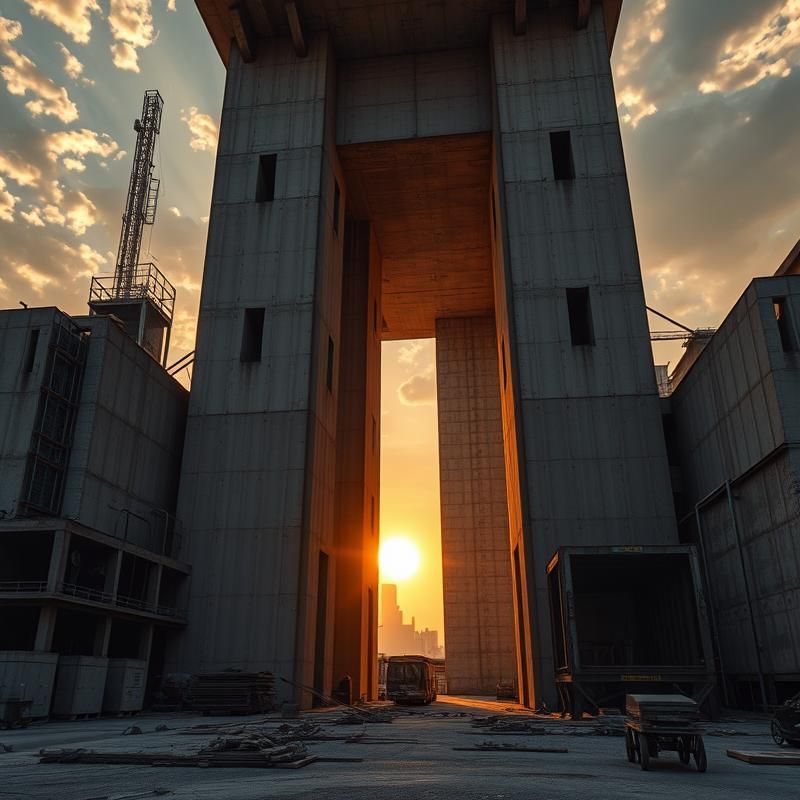 brutalist style AI art
