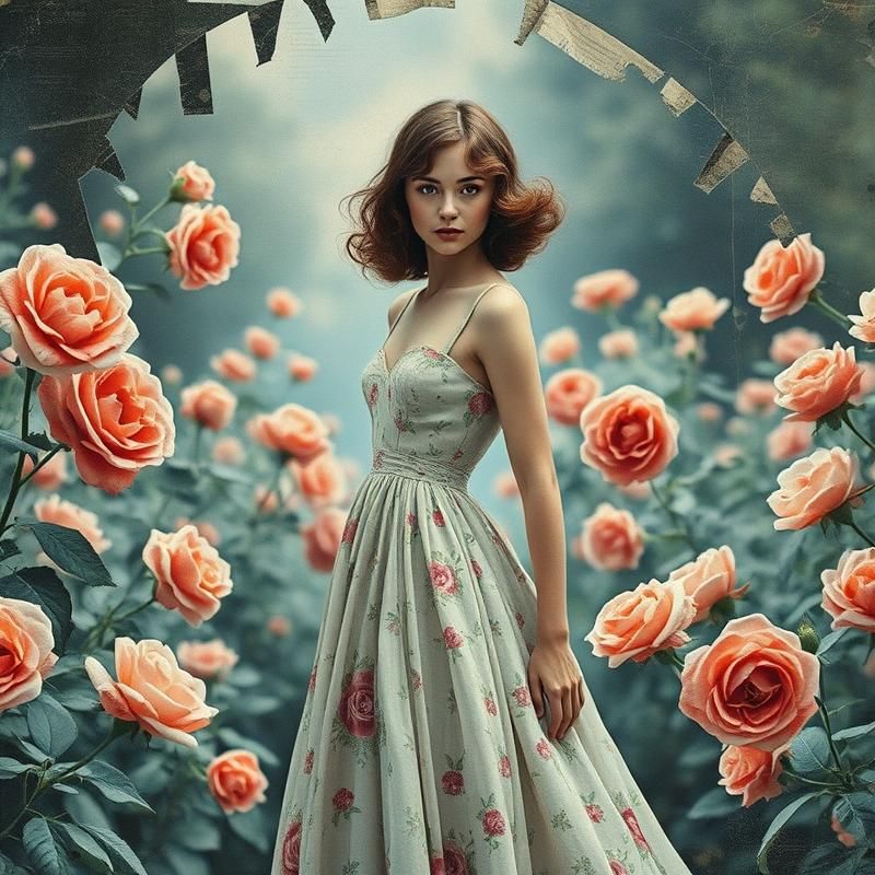 collage style AI art