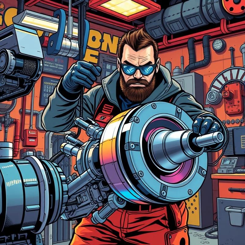 comic book style AI art