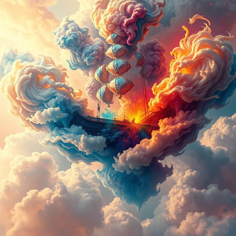 abstract style AI art