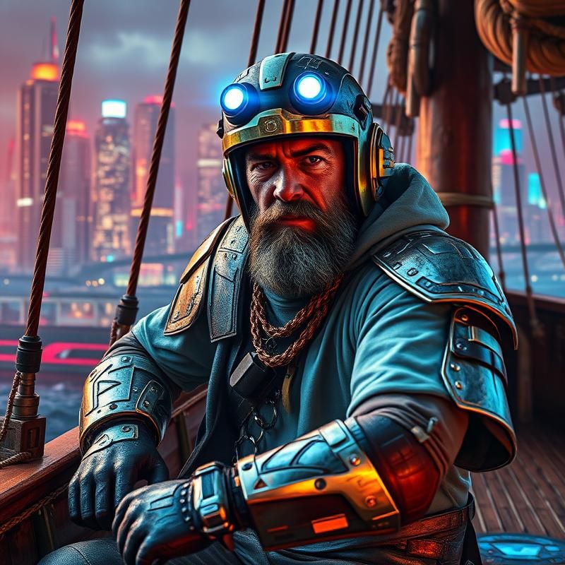 sci-fi art style AI art