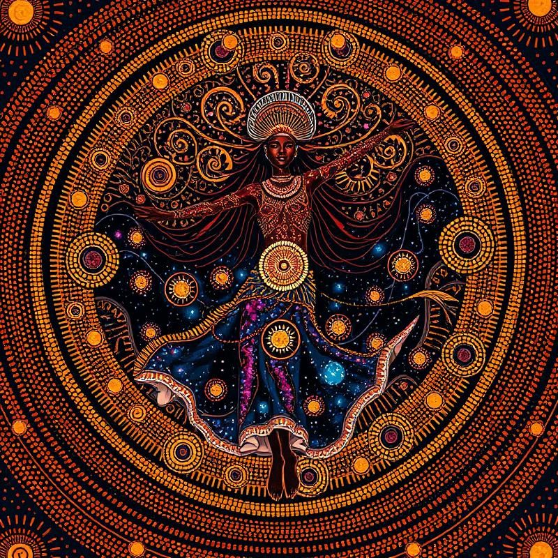 aboriginal art style AI art