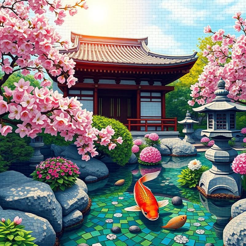 mosaic style AI art