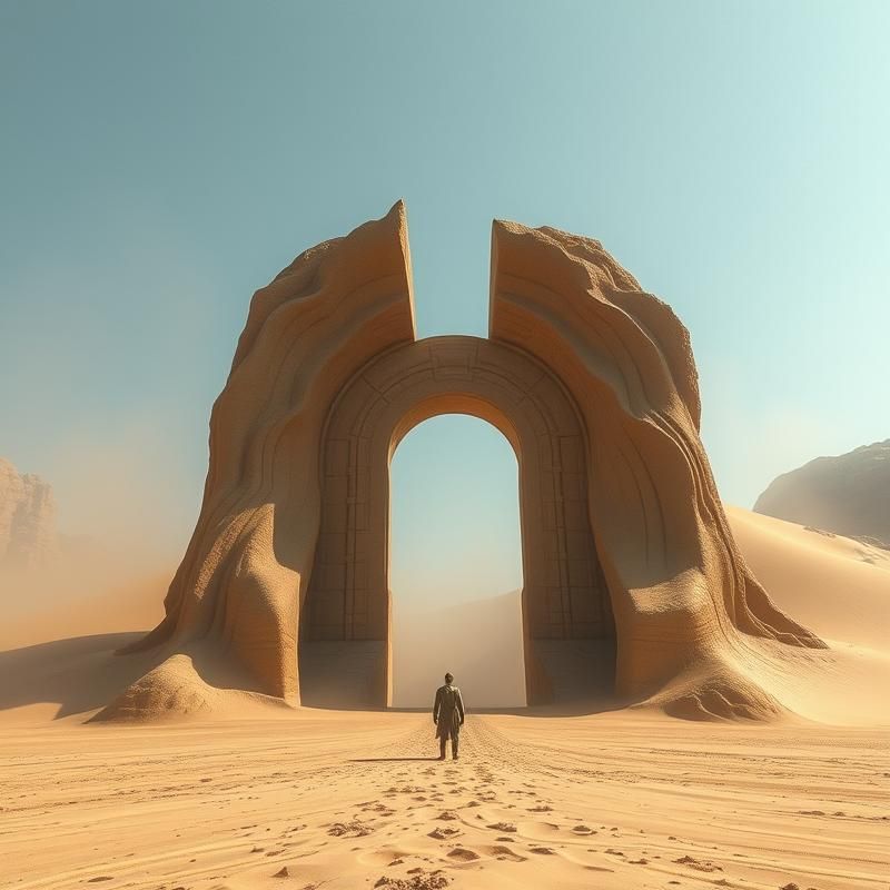 land art style AI art