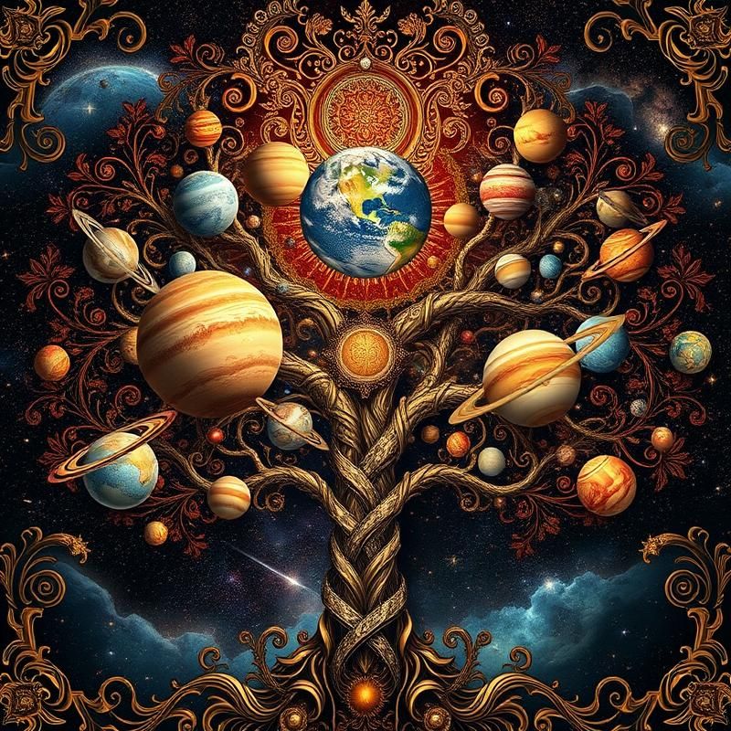 maximalist style AI art