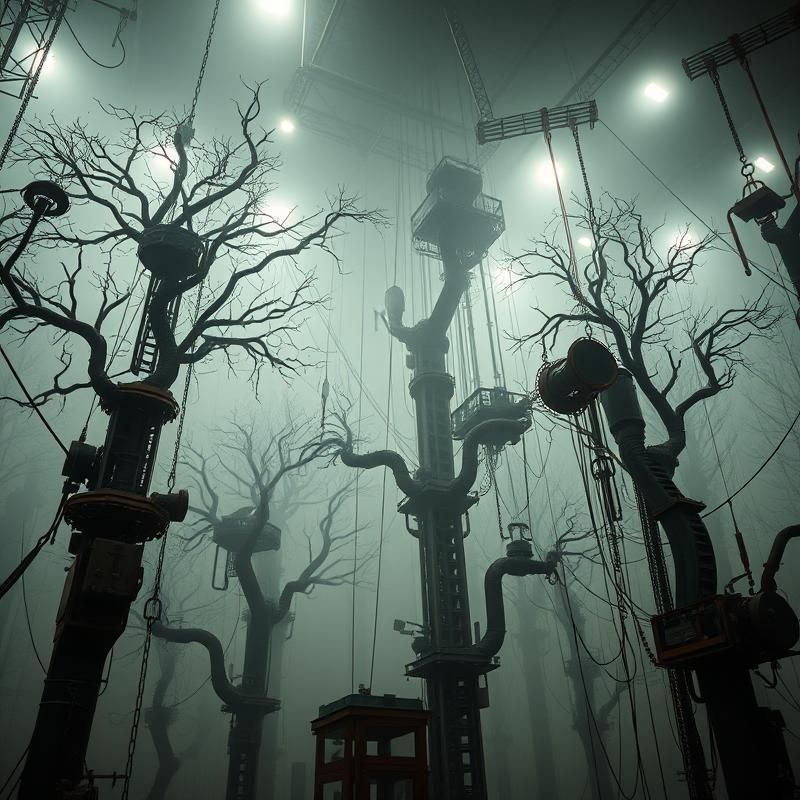 installation art style AI art